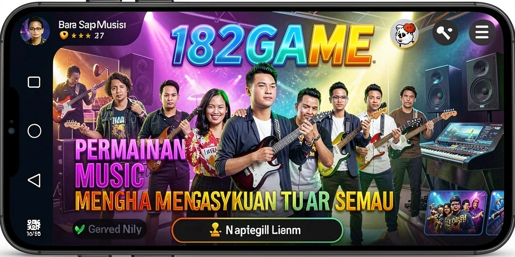 Screenshot gameplay 182GAME menampilkan pengalaman bermain musik yang menarik.