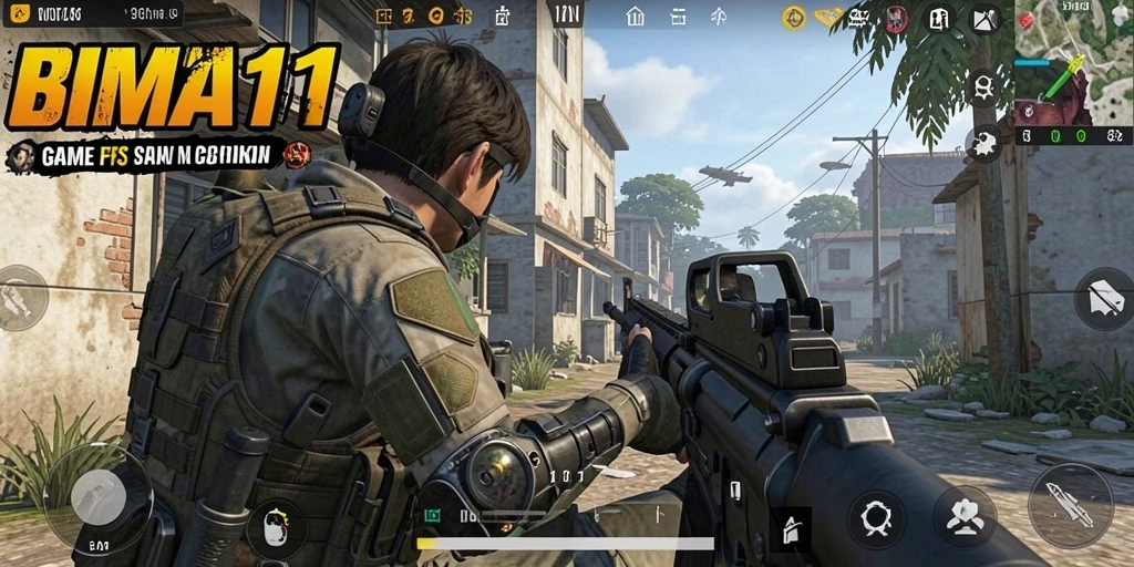 Tampilan dinamis dari gameplay BIMA11 yang memukau dan penuh aksi