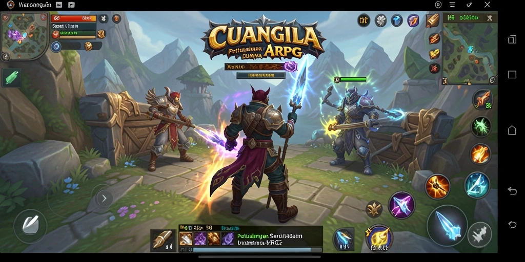 Tampilan gameplay seru CUANGILA dalam dunia ARPG yang menakjubkan.