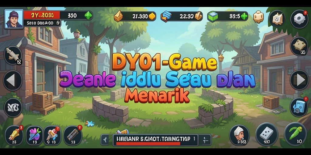Tampilan gameplay DY01 dengan karakter yang aktif dan interaksi menarik.