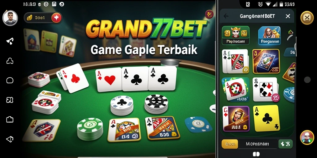 Tampilan gameplay Gaple yang seru dan interaktif.
