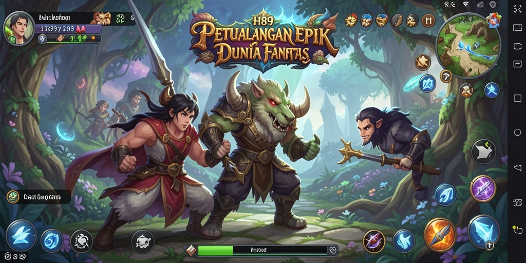 Tampilan gameplay H89 yang mendebarkan di dunia fantasi.
