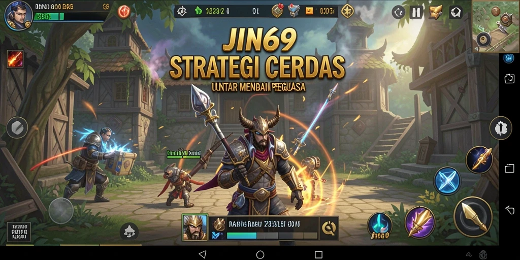 Tampilan gameplay JIN69 yang menegangkan dan strategis.