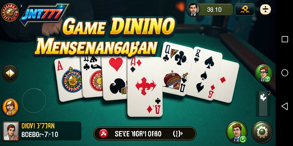 Tangkapan layar gameplay JNT777 yang menampilkan aksi seru permainan Domino.