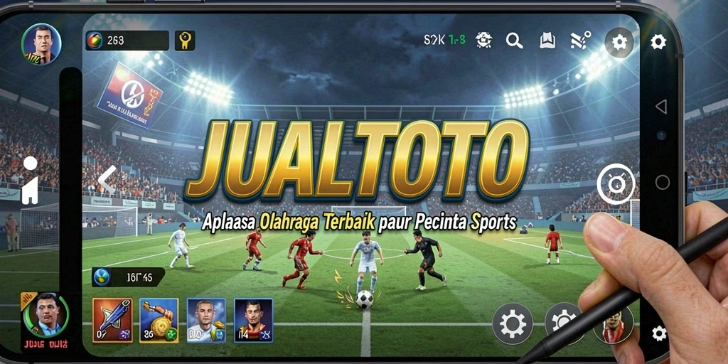 Screenshot JUALTOTO menampilkan gameplay olahraga yang seru.