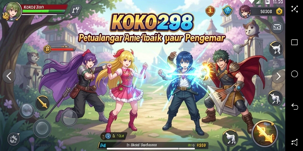 Tampilan gameplay KOKO288 yang memukau dengan karakter Anime.