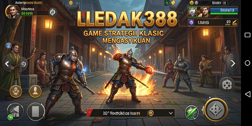 Tampilan gameplay menarik dari LEDAK388 dengan karakter dan strategi.
