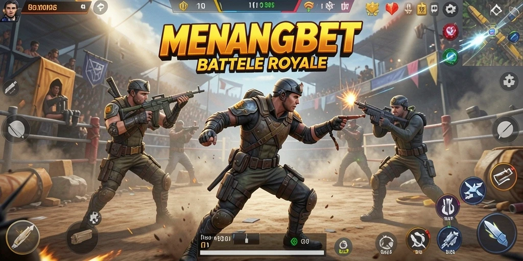 Tampilan gameplay seru di MENANGBET Battle Royale.