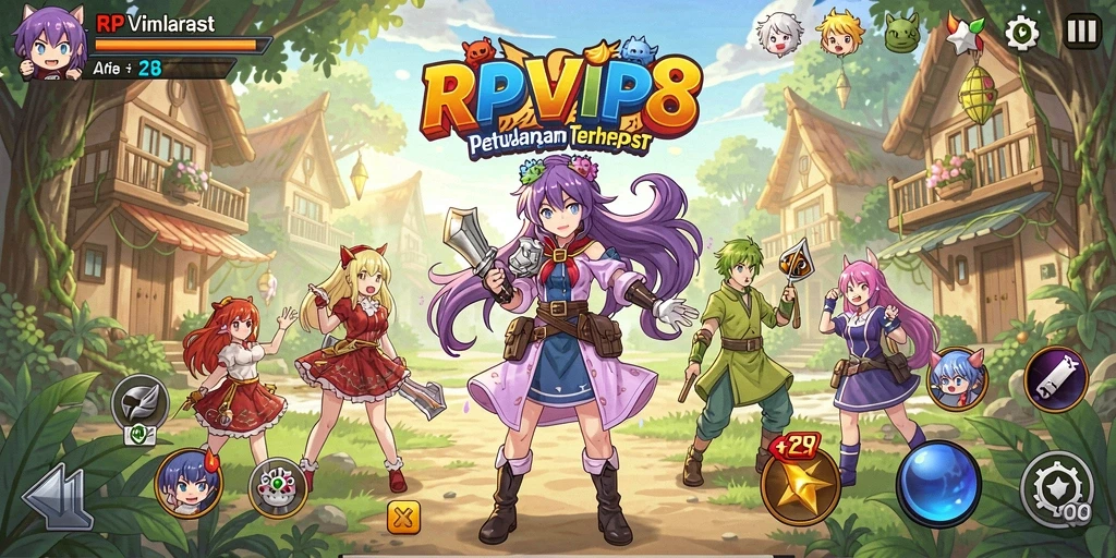 Tampilan gameplay RPVIP8 yang memukau dan penuh aksi.