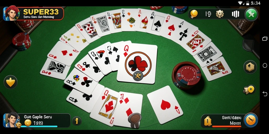 Screenshot gameplay menampilkan keseruan bermain Gaple.